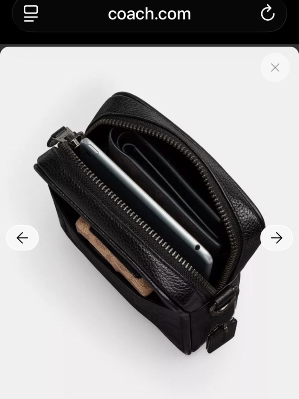 Coach Black Signature Crossbody Messenger - Picture 2 of 8